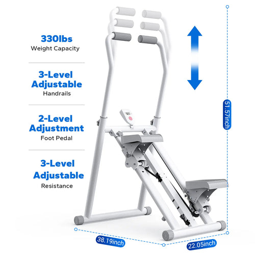 Stair Stepper with Handlebar,330LBS Capacity