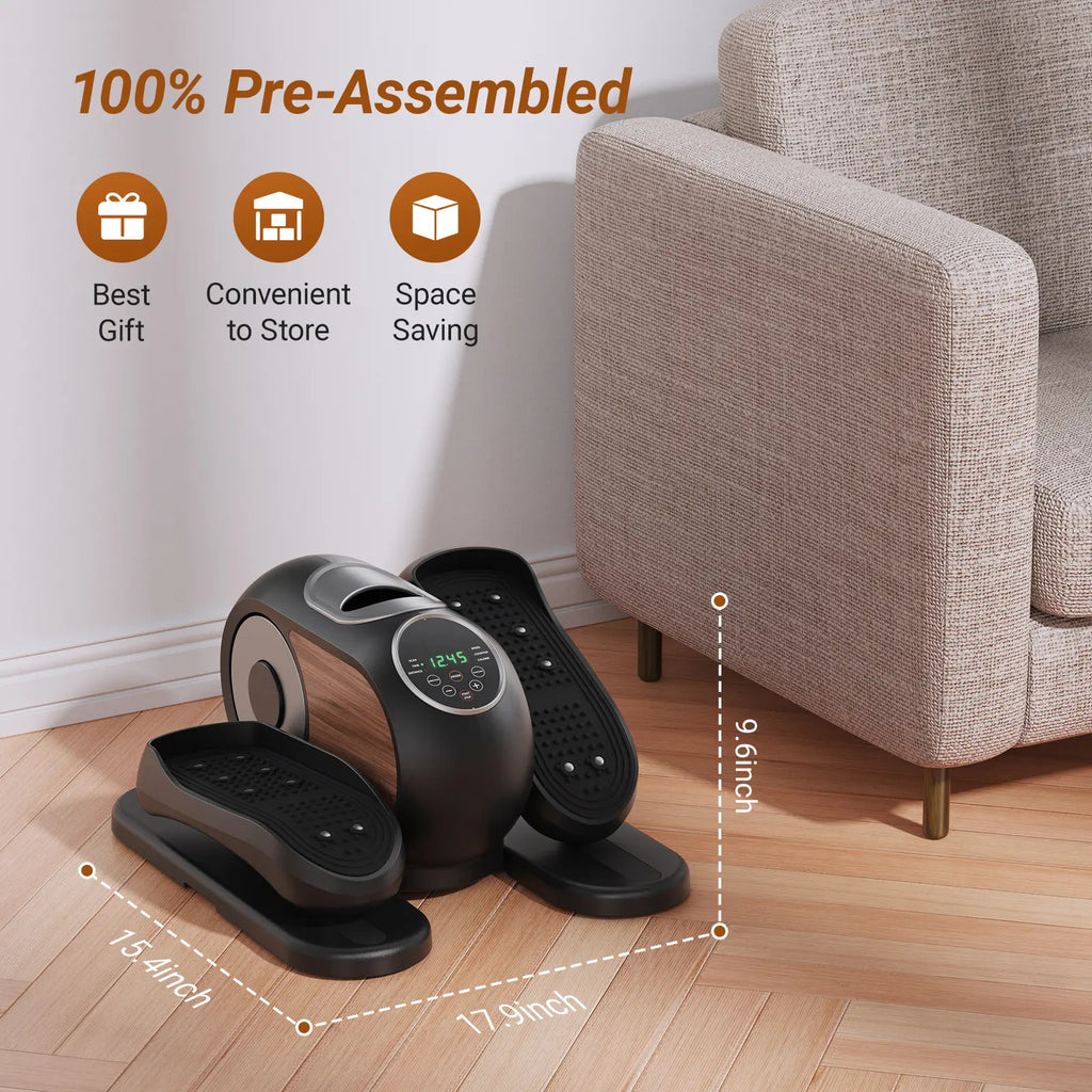 Under Desk Elliptical Machine with Remote Control & 12-Speeds
