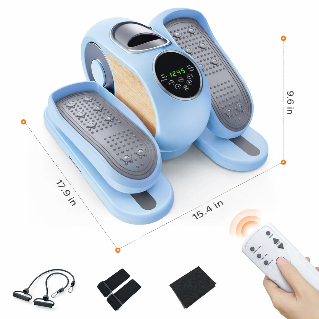 Under Desk Elliptical Machine with Remote Control & 12-Speeds