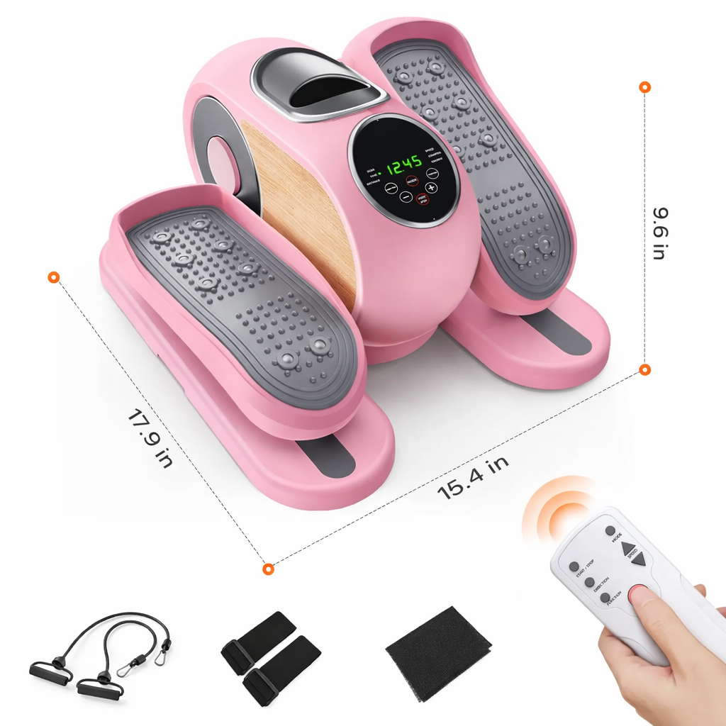 Under Desk Elliptical Machine with Remote Control & 12-Speeds